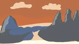 Simple Abstract Pop Art Landscape 27 11 24 Krita