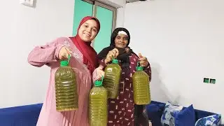 نعيمة صحراوية صدمات ولادها وبنتها بهاد الزيت مشاء  الله زيت زيتون🫒🫒