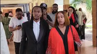 Yo Maps yo accompanied his wife  Kidist Kifle  to court