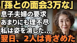 「孫に会いたいなら毎回3万円な」息子夫婦が面会料を要求。その夜、私は静かに笑って家を出た。翌朝、2人が青ざめて謝罪に来た理由とは...#老後 #シニア
