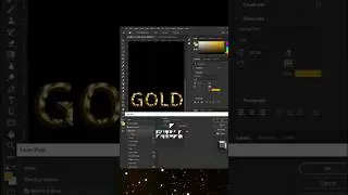 GOLD Text in Photoshop🔥 #goldtexteffect #texteffects #designtutorials #goldtext #howtophotoshop
