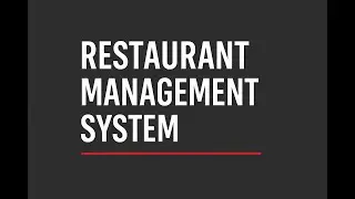 Restaurant Management System | Java + Swing + MySQL ||&nbsp;Java&nbsp;Project