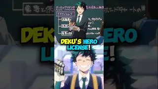 How Did Deku Get his Pro Hero License in MHA? #anime #manga #mha
