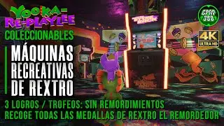 Yooka-Replaylee | Guía de TODAS las Máquinas recreativas y medallas de Rextro (3 Logros / Trofeos)