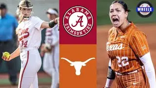 #9 Alabama vs #10 Texas Highlights (Great Game!) | Bevo Classic | 2023 College Softball Highlights