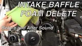 2015 6.7 Cummins gets a Little Louder - Intake Baffle Foam Delete with before and after sound