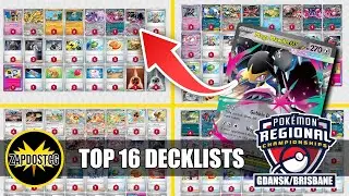 Top 16 Decklists Gdansk/Brisbane Regionals Pokemon TCG | Recap & Best Decks