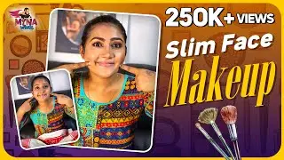 How To Make Your Face Look Slimmer Instantly Using Makeup | Myna Wings