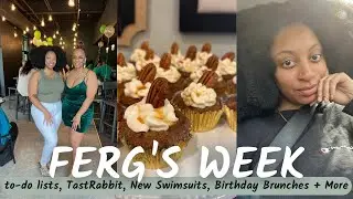 Ferg's Week | Black Owned Swim Unboxing, Birthday Brunch, Bridal Shower + More!