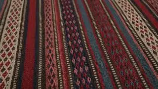 Vintage Persian Kilim, All Over Stripes with Fine Geometric Detail - Rug & Kilim -35655
