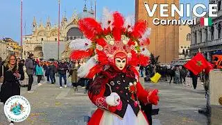 Venice Carnival 🎭, Italy 🇮🇹 | 4K Walking Tour Among Masks & Costumes