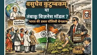 वसुधैव कुटुम्बकम् या तंबाकू बिज़नेस मॉडल? 🚬🌍भारत की डबल पॉलिसी बेनक़ाब |  Ethics vs Ground Reality
