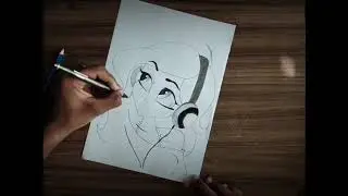 Beautiful girl sketch ll sketch artist sketching ll step by step ll v 26