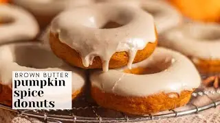 Pumpkin Spice Donuts Recipe with Brown Butter Glaze