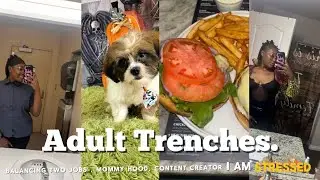 Adult Trenches 💭 Balancing two jobs+living alone & dog mom (I&rsquo;m trying 😭)