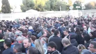 Large Crowds Protest in Cyprus