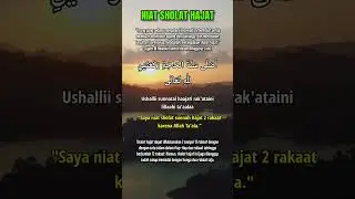 Niat Shalat Hajat