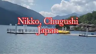 Nikko ,Japan. At Chugushi Nikko ... Having fun riding a Swan boat.