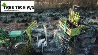 Tree Tech pakkemaskine: afl&aelig;sning af juletr&aelig;spalle