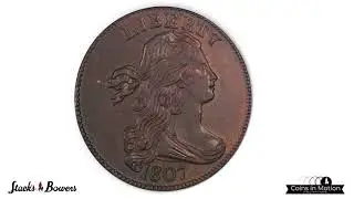 1807 Draped Bust Cent. S-276. Rarity-1. Large Fraction. MS-63 BN (PCGS). CAC.