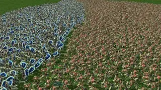 1000 FOOTMEN vs 2000 GHOULS - WarCraft 3 MOD (StarCraft 2)