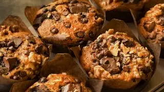 Banana Chocolate Walnut Muffin