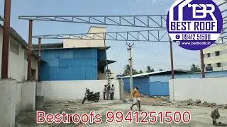 Metal roofing contractors, warehouse roofing contractors, Factory shed construction call: 9941251500