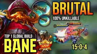 BRUTAL DAMAGE! BANE BEST BUILD 2021 | BUILD TOP 1 GLOBAL BANE GAMEPLAY | MOBILE LEGENDS✓