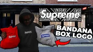 COPPING THE SUPREME BANDANA BOX LOGO HOODIE! (SPENT OVER $2000!)