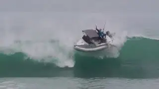Boat Carnage Taken Out By Wave