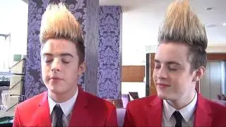 Jedward row - John punches Edward in the face!