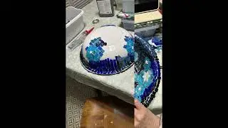 Moon and Stars Birdbath
