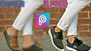 PicsArt Photo Editing 2020 ll How to set Shoes in your photo ll easy photo editing.SHB Tech.