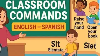 Classroom Commands 🏫 (English &ndash; Spanish Vocabulary for Kids)