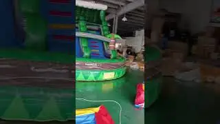 Commercial Grade Inflatable Jungle Water Slide With Pool