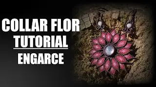 TUTORIAL COMO HACER | COLLAR FLOR MACRAME PARTE 1 ENGARCE
