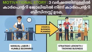 Motivational story Malayalam 4: Carpentry to business owner in a few years l Harrys Fin n Sales