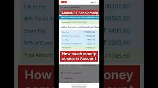 How to Check MahaDbt Scholarship Amount 2024 | Mahadbt Scholarship Money 2024