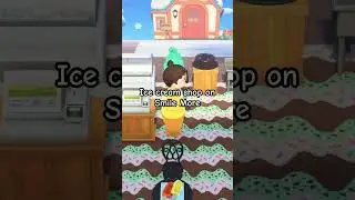 Ice cream shop on Smile More #smilemore #acnh #animalcrossing #gaming
