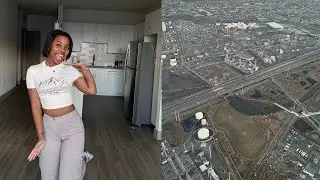 MOVING INTO MY FIRST LUXURY APARTMENT/TOUR +LUXURY FIRST CLASS FLIGHT EXPERIENCE+ MOVING TO HOUSTON!