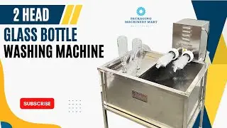 2 Head Glass Bottle Washing Machine