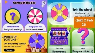 Daily Amazon Quiz Time/Spin and Win Quiz/Download Pi Use Referal sunilksaini 2 February 28