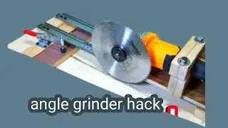 Convert angle grinder to sliding miter saw .cut wood and iron easily