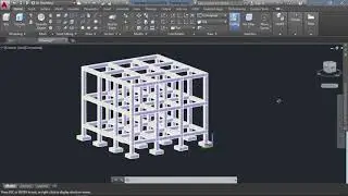 How to Design footings, Columns and Beams in AutoCAD 3D/ AutoCAD 3D에서 기초, 기둥 및 보를 설계하는 방법