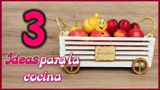 3 IDEAS ÚTILES PARA LA COCINA - Manualidades con reciclaje - Useful crafts for the kitchen