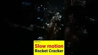 Slow motion rocket cracker #shorts
