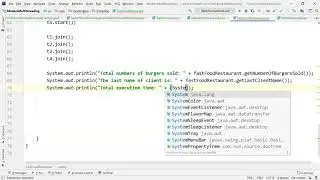 Java example of method synchronization