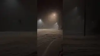 Snowy Night Lights #snow #relaxation #ambientnoise #feedshorts