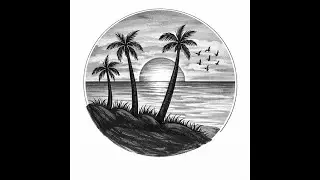 Wow easy drawing - How to draw a village landscape