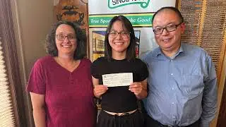 Lauren Hsu earns a $2000 scholarship from the Kitchener Sports Association